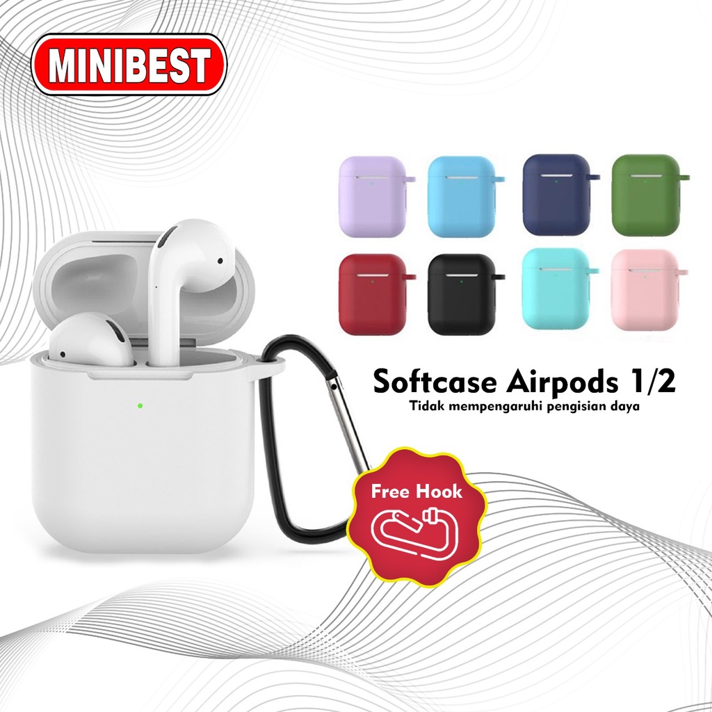 [MB] Case / Casing MB_Pods 2nd Generation (Premium Silicone Softcase + Free Hook) by Minibest Indonesia