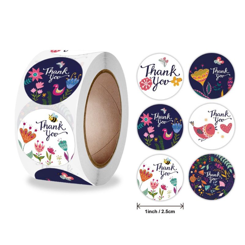 

Sticker Thank You Stiker Label Souvenir Animasi Lucu 500pcs