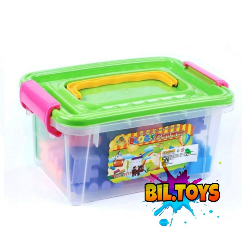 MAINAN ANAK BLOCK BESAR MAINAN CREATIVE BLOCKS KONTAINER BALOK SUSUN BONGALKAR PASANG KONTAINER OCT