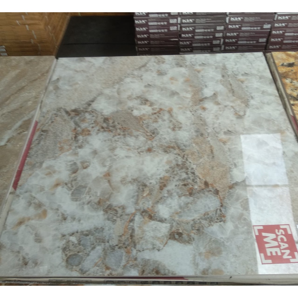 Granit 80x80 Lucy Grey Abu abu COrak Marmer