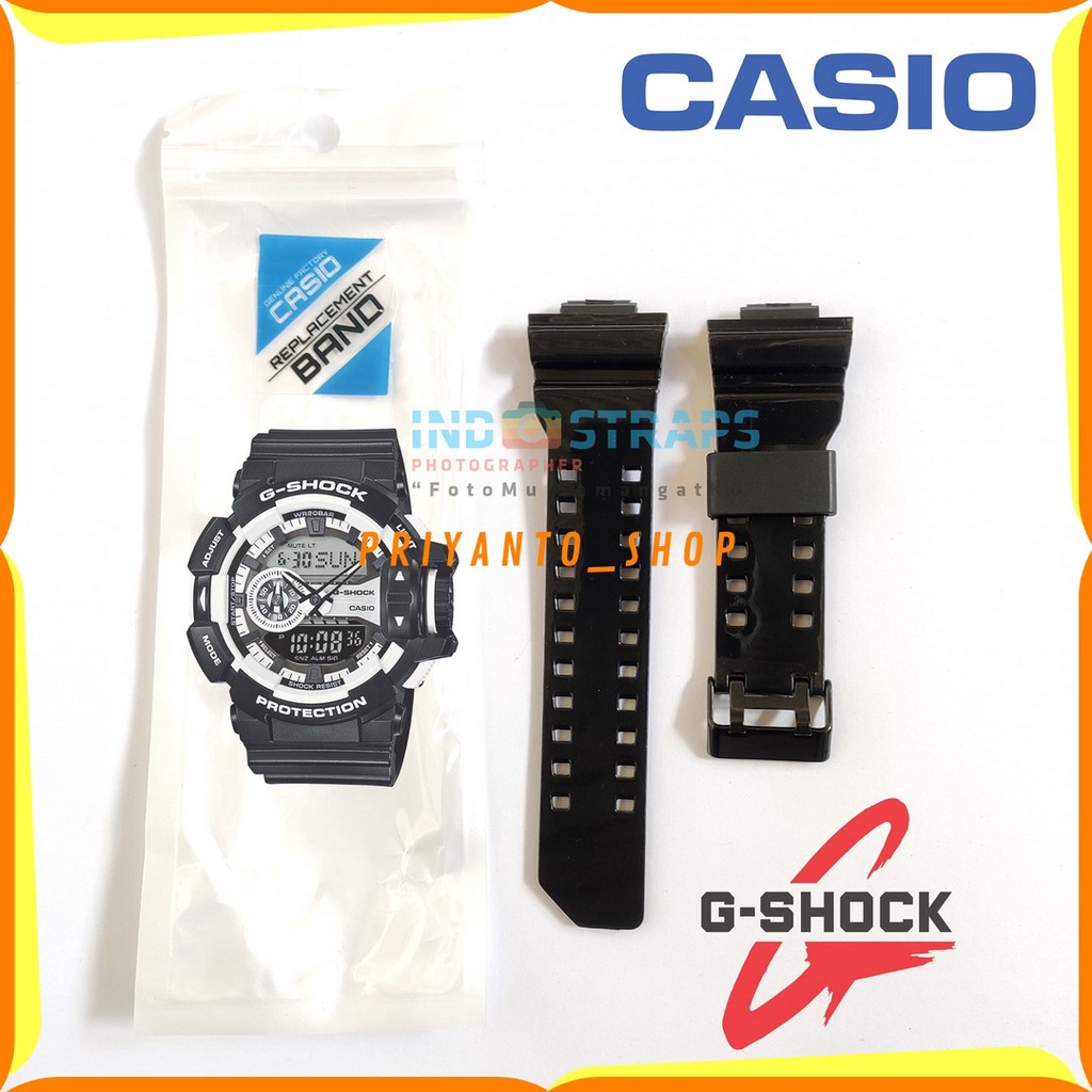 STRAP TALI CASIO G-SHOCK GA-400 GA 400 GA400 GSHOCK GA400 OEM FREE PEN