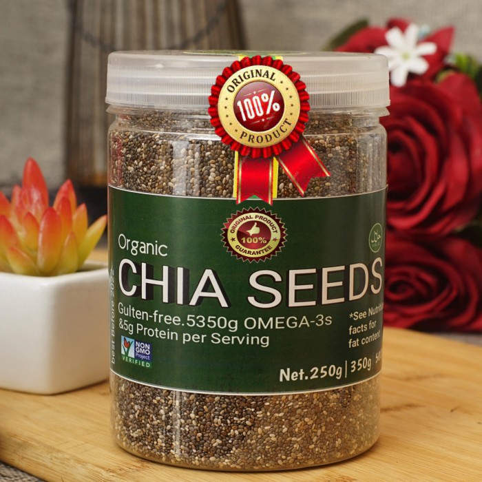 

Organic Black Chia Seed 250 gr Chiaseed Chiajoy Original