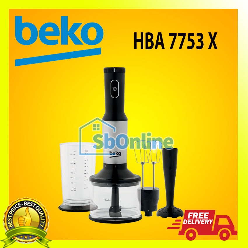 BEKO Handblender Stainless 750 Watt - HBA 7753 X