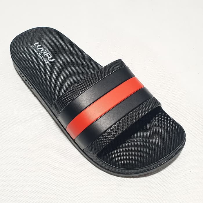 LUOFU ORIGINAL Sandal pria selop luofu karet sendal slide cowok import 1162M1