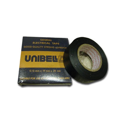 Isolasi Unibell 20 meter Kotak Dus / Solatip Unibel Hitam