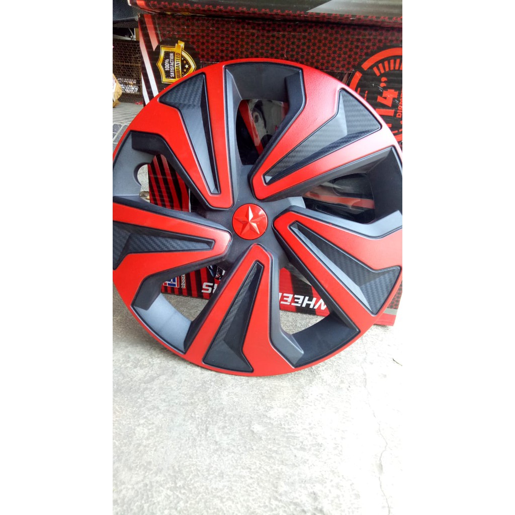 PROMO ONGKIR MAX 1 KG DOPKV   KVMH13 R13/RING 13 (4PCS) TUTUP DOP RODA TUTUP VELG MOBIL COVER DOP MO