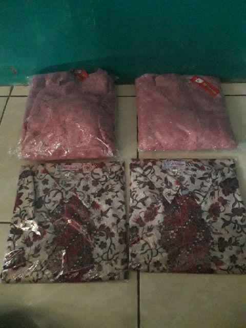 Realpict Batik Set Couple + Kemeja Batik Origional/ Wisuda