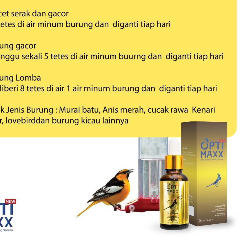 Cas E 713 Optimaxx Vitamin Burung Serum Khusus Untuk Suara