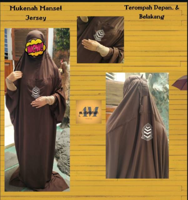 Mukenah Hadramaut / Mukenah Terompah Manset /Mukenah Manset