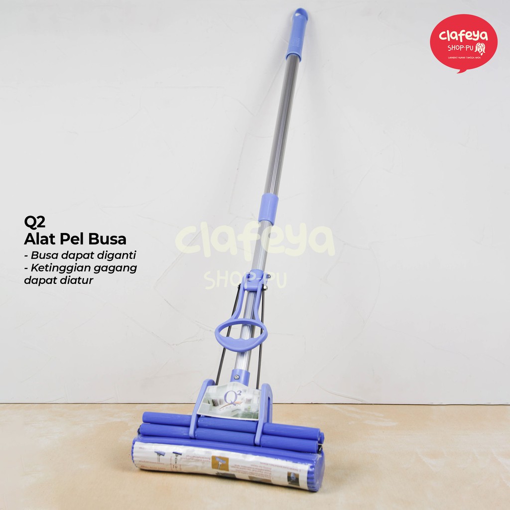 Alat Pel Lantai / Wiper Lantai Busa  / Pembersih Lantai/ Pel Busa Biru