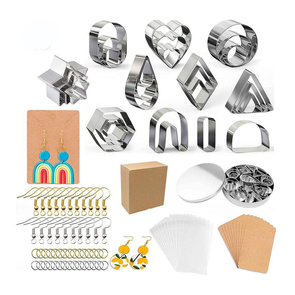 Suyo Set Alat Pemotong Clay Polymer / Fondant Bahan Keramik Dengan Kait Anting