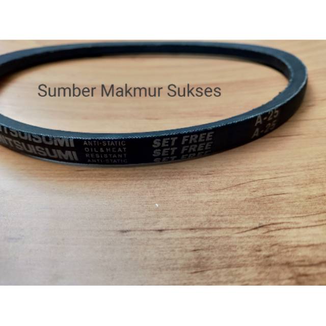 V belt Vanbelt Fanbelt Mesin Cuci A25 Mitsuisumi
