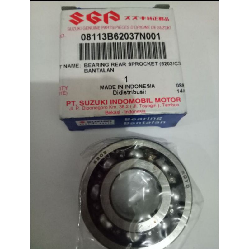 LAKER BEARING LAHER GER GEAR RODA BELAKANG SUZUKI SHOGUN 110 125 SMASH SATRIA FU150 ORI SGP