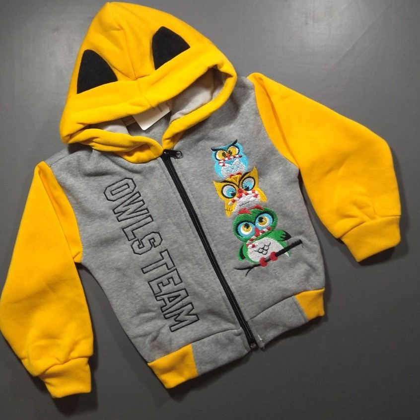 BABY TOM –  Jaket Bayi Laki Laki Karakter Owls Team-1