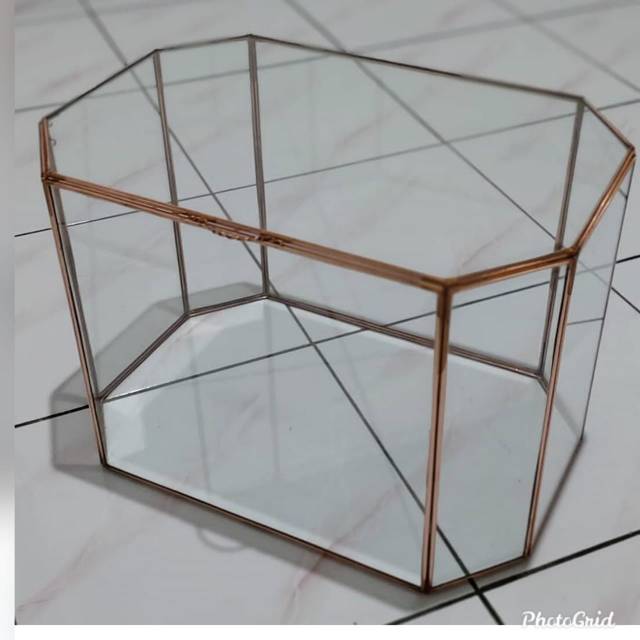 

box hantaran segi 8 datar / box seserahan / box hampers terarium