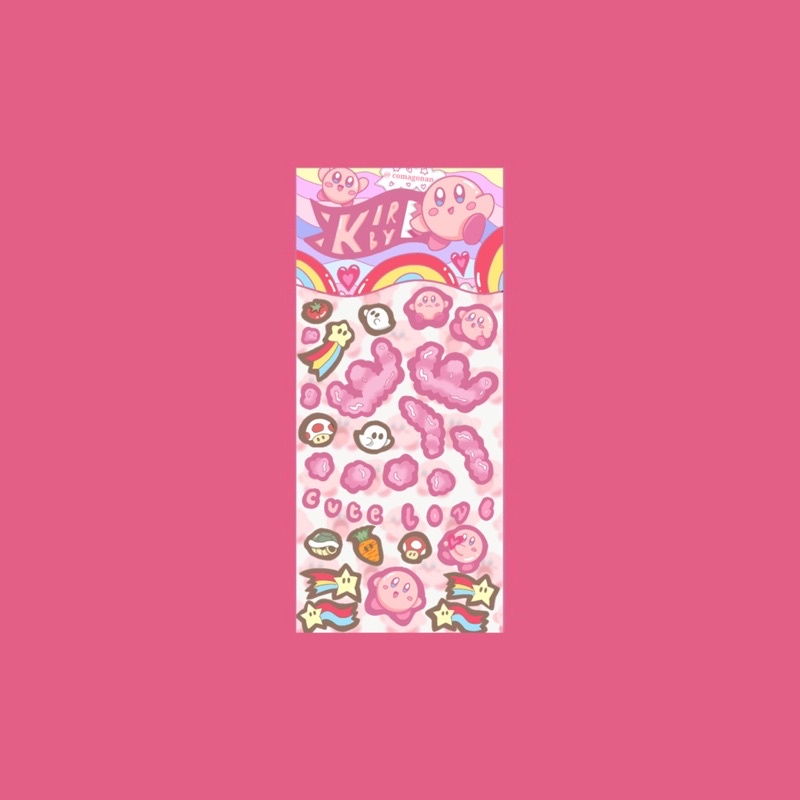 

kirby’s world toploader / topco sticker by comagonan