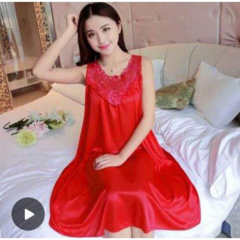 Lover Fashion Daster Lingerie Sexy Happy-Merah