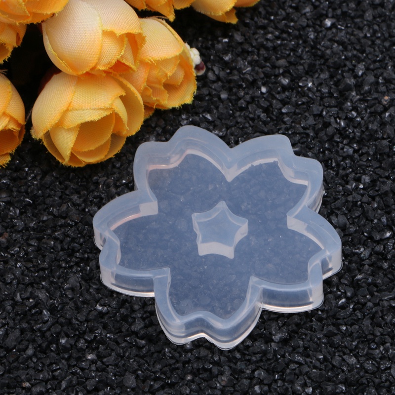 SIY  Resin Silicone Pendant Mold Sakura Ornaments Handmade Jewelry Making Tool