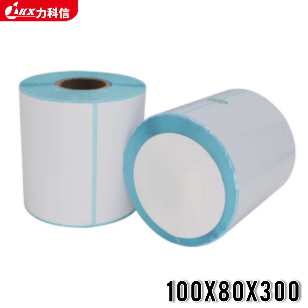 Kertas Resi Label Thermal Barcode Roll  100x80mm isi 500 Pcs