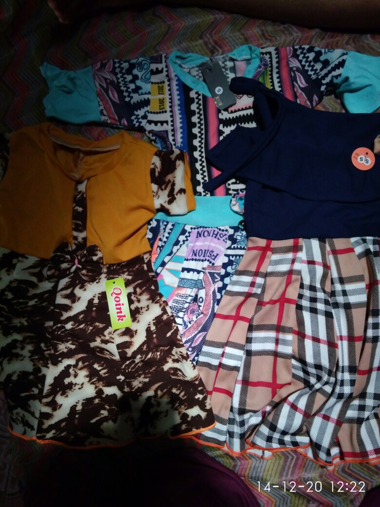 Baju Aurell Uk Bayi - 6 Tahun / Dress Anak Lengan Atasan Perempuan Dres Bunga Cutbray Blouse Batik