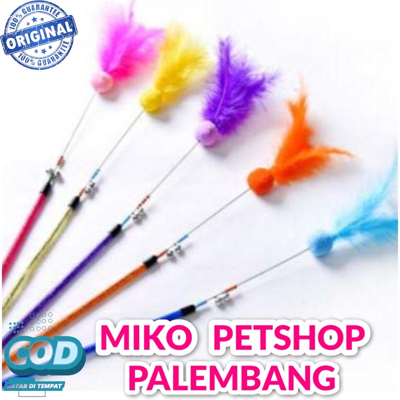 MAINAN KUCING STICK BULU PREMIUM IMPORT BAHAN KUAT