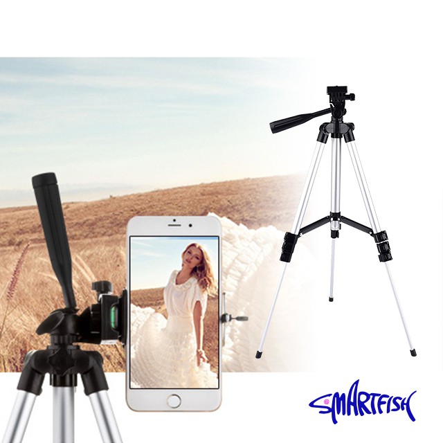 Smartfish Tripod Phone Holder Foldable Kamera Phone Tripods 65 - 150 CM + U holder