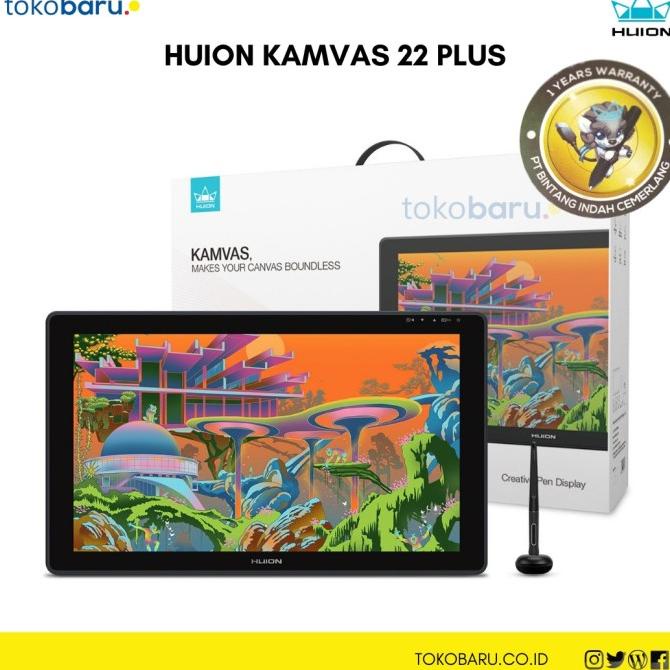 Huion Kamvas 22 Plus GS2202- Garansi Resmi 1 Tahun Termurah