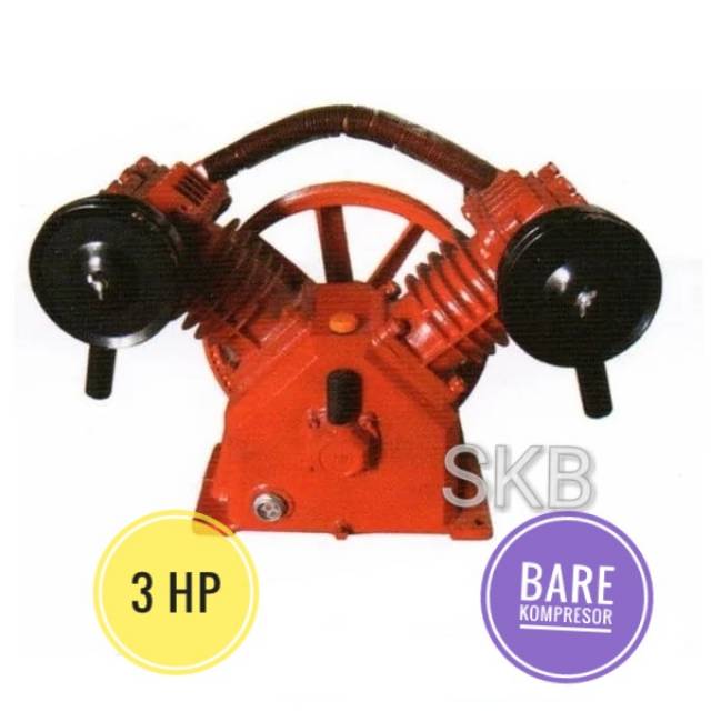 Bare atau kepala kompresor 3hp Mustang/Zhiba