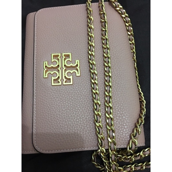 Sale New With Tag Dompet Tas Britten Tory Burch Pink Original Authentic US