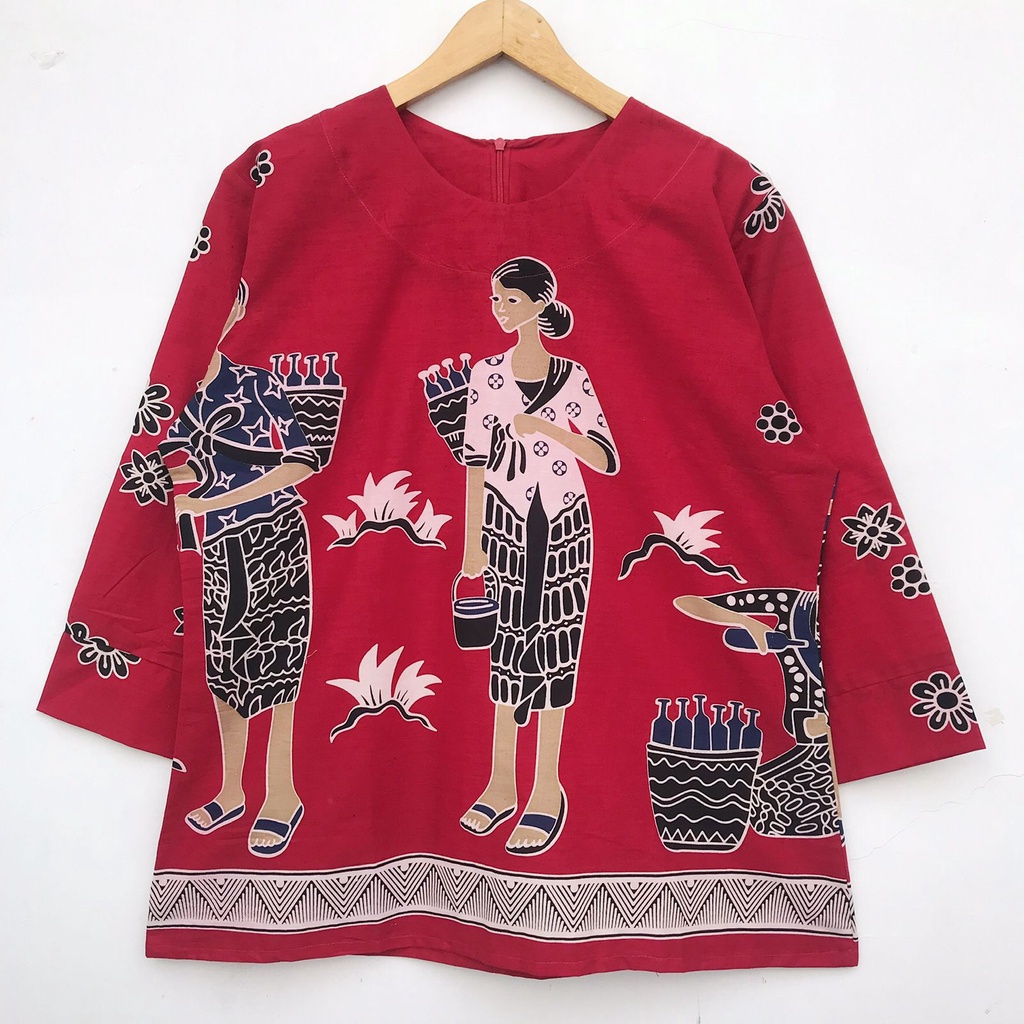 ATASAN BATIK KARAKTER WANITA BATIK MBOK JAMU GENDONG