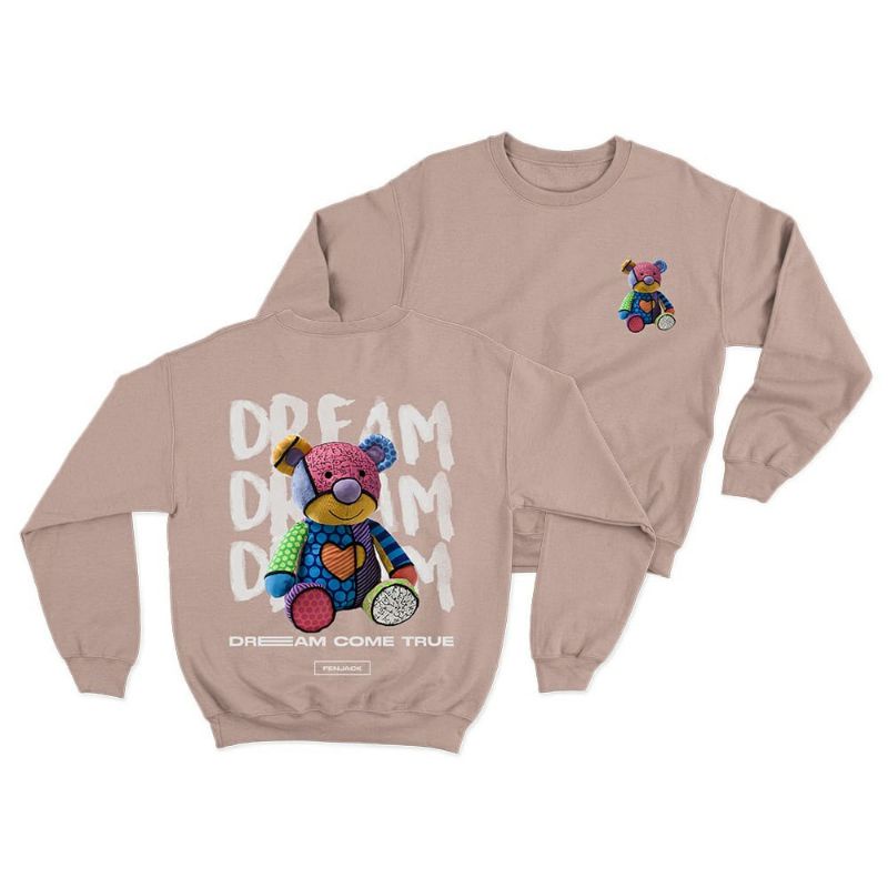 Sweater basic crewneck pria wanita (Dream)