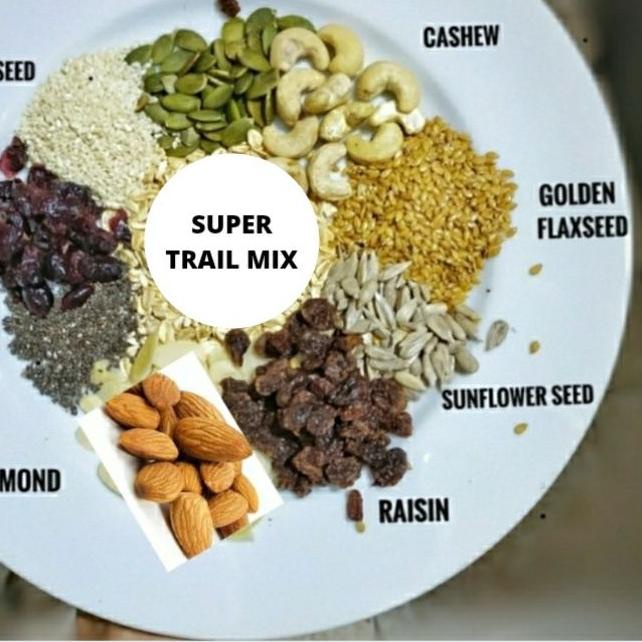 

COD✔️SUPER TRAIL MIX 1Kg - Almond, Cranberry, Pumpkin Seed, Cashew, Raisin, Sunflower Seed|KD8
