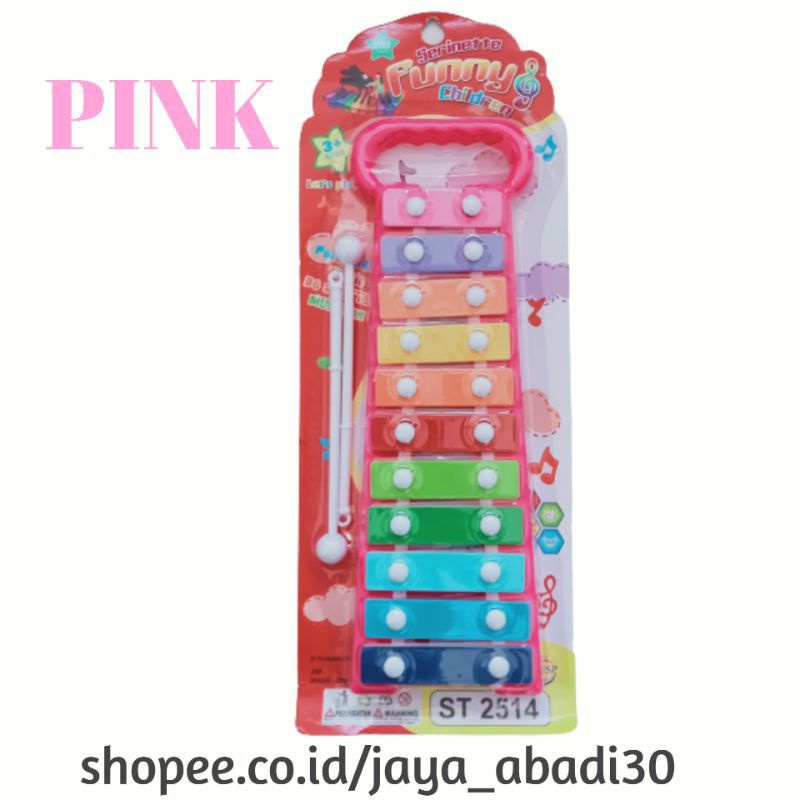 ST 2514 - Mainan Alat Musik Xylophone Xylopon Warna Random ST2514