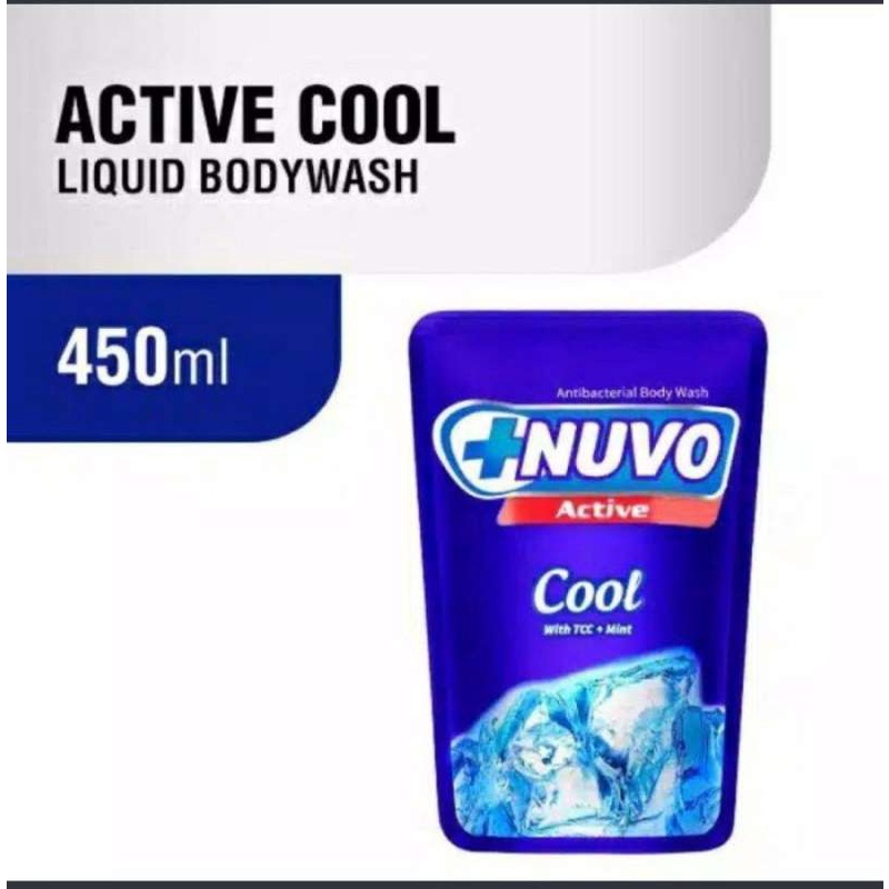 Jual Nuvo Active Antibacterial Body Wash Pouch 450ml Shopee Indonesia