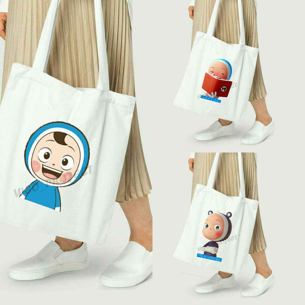 TOTE BAG KANVAS MURAH / TOTE BAG WANITA / TOTE BAG MOTIF Yumissweo