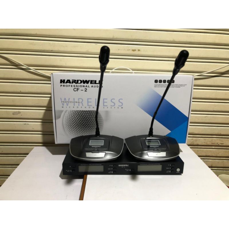 mic podium/mic meja wireless hardwell CF2/CF-2.original