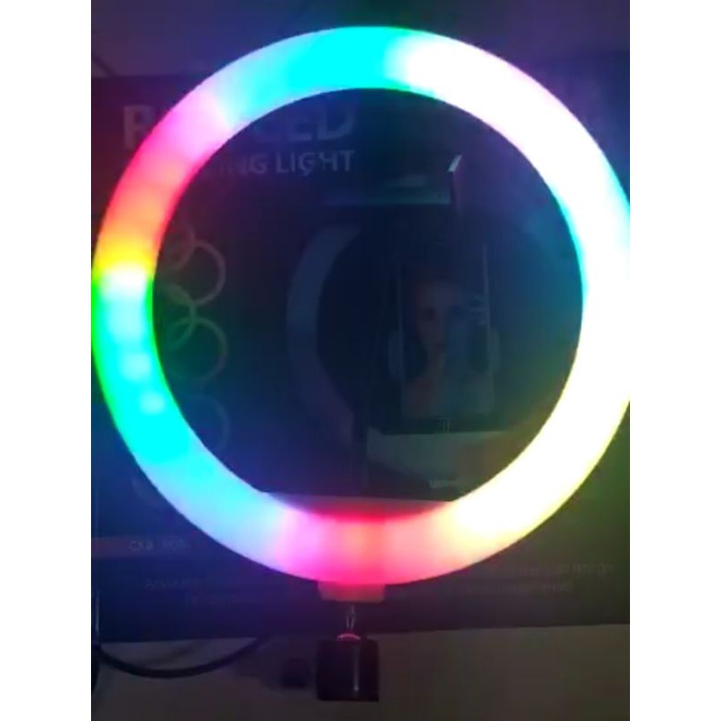 Lampu selfie Ringlight rainbow RGB