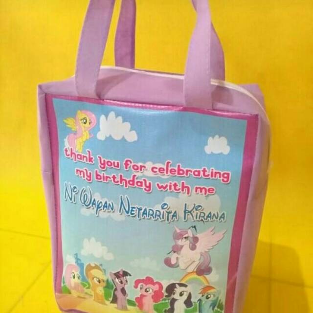 

Tas kuda pony/tas ultah resleting/goodiebag