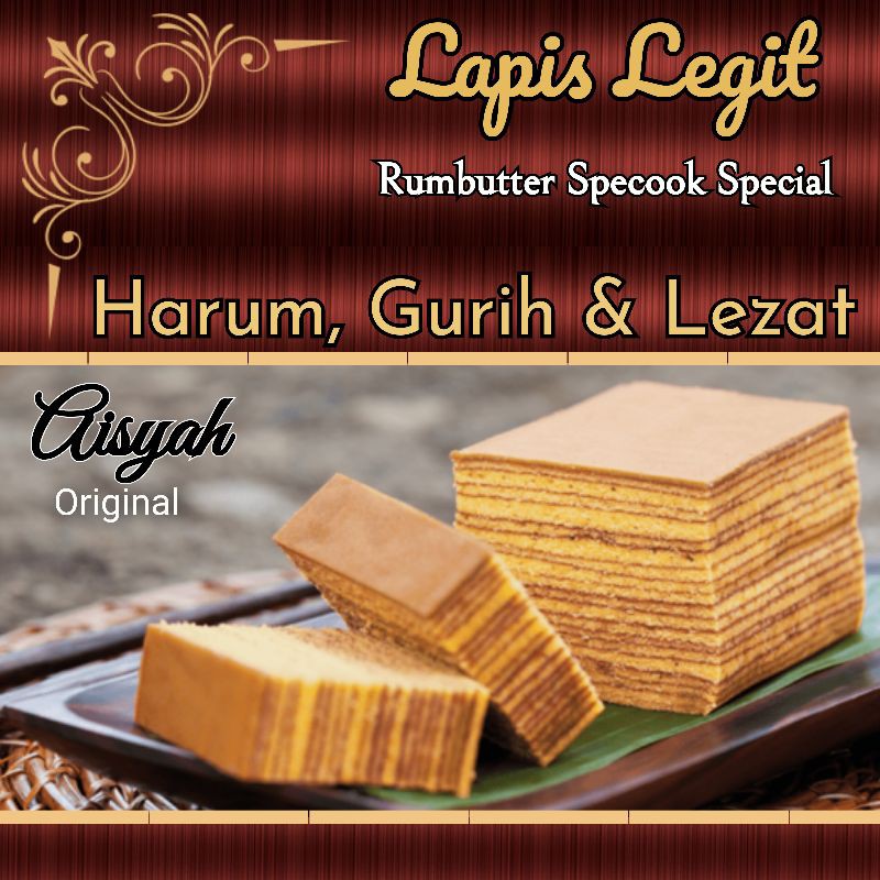 

Lapis Legit Box Aisyah 300gr Kue Lapis Legit Bolu Lapis Legit Enak Kue Legit Lapis Alami Legit Kue