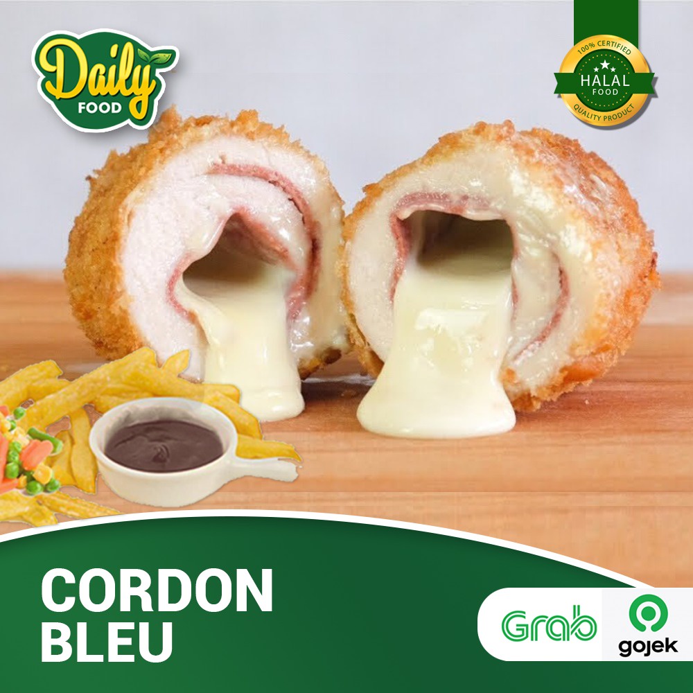 PAKET DAGING AYAM CHICKEN CORDON BLEU FROZEN DAILY FOOD MAKANAN BEKU