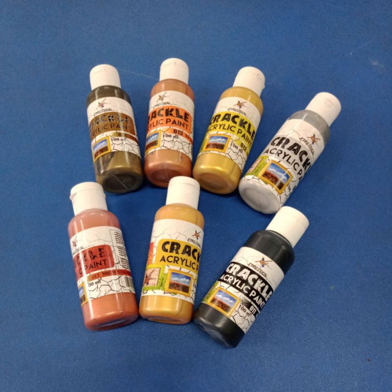 

Crackle Acrylic Paint Xpression 100ml Warna Gelap