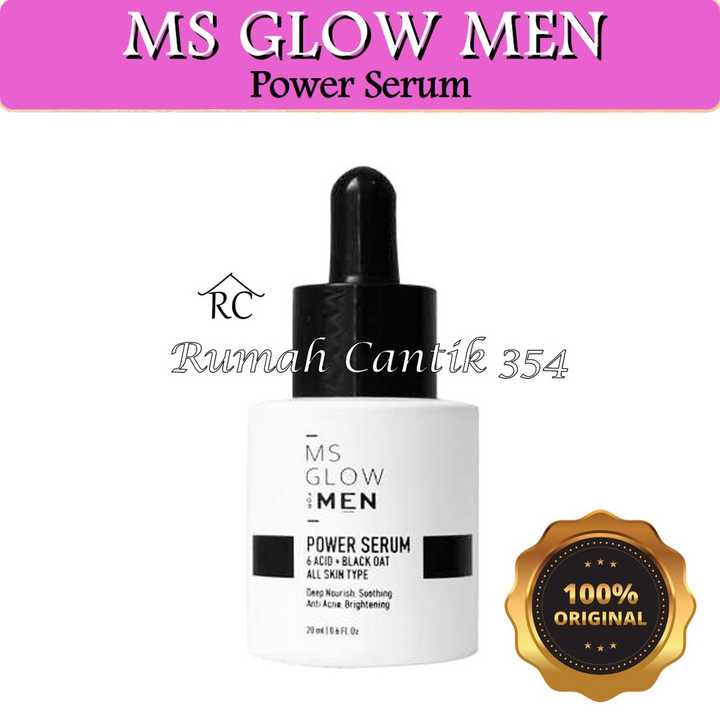 MS Glow For Men Energy Serum Rumah Cantik 354 Serum Perawatan Melembabkan Kulit Wajah