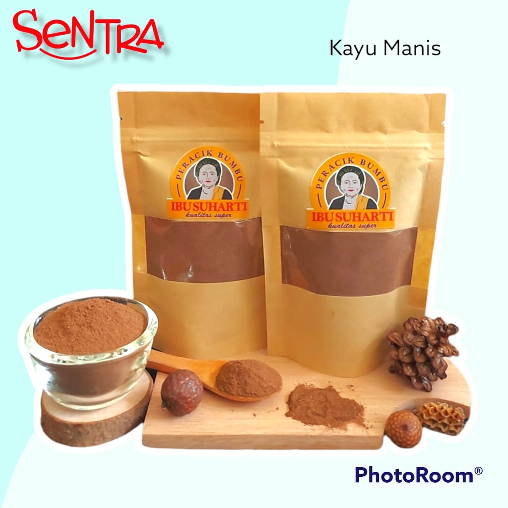 

(BUMBU DAPUR REMPAH-REMPAH) IBU SUHARTI - KAYU MANIS BUBUK / PURE CINNAMON POWDER KUALITAS PREMIUM