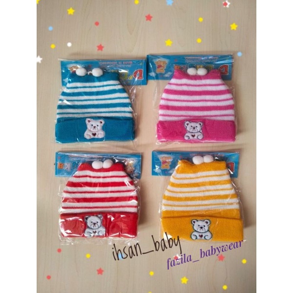 topi bayi rajut best qualiti