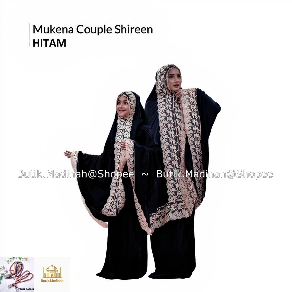 BUTIK.MADINAH MUKENA IBU ANAK SHIREEN RAYON RENDA MEWAH