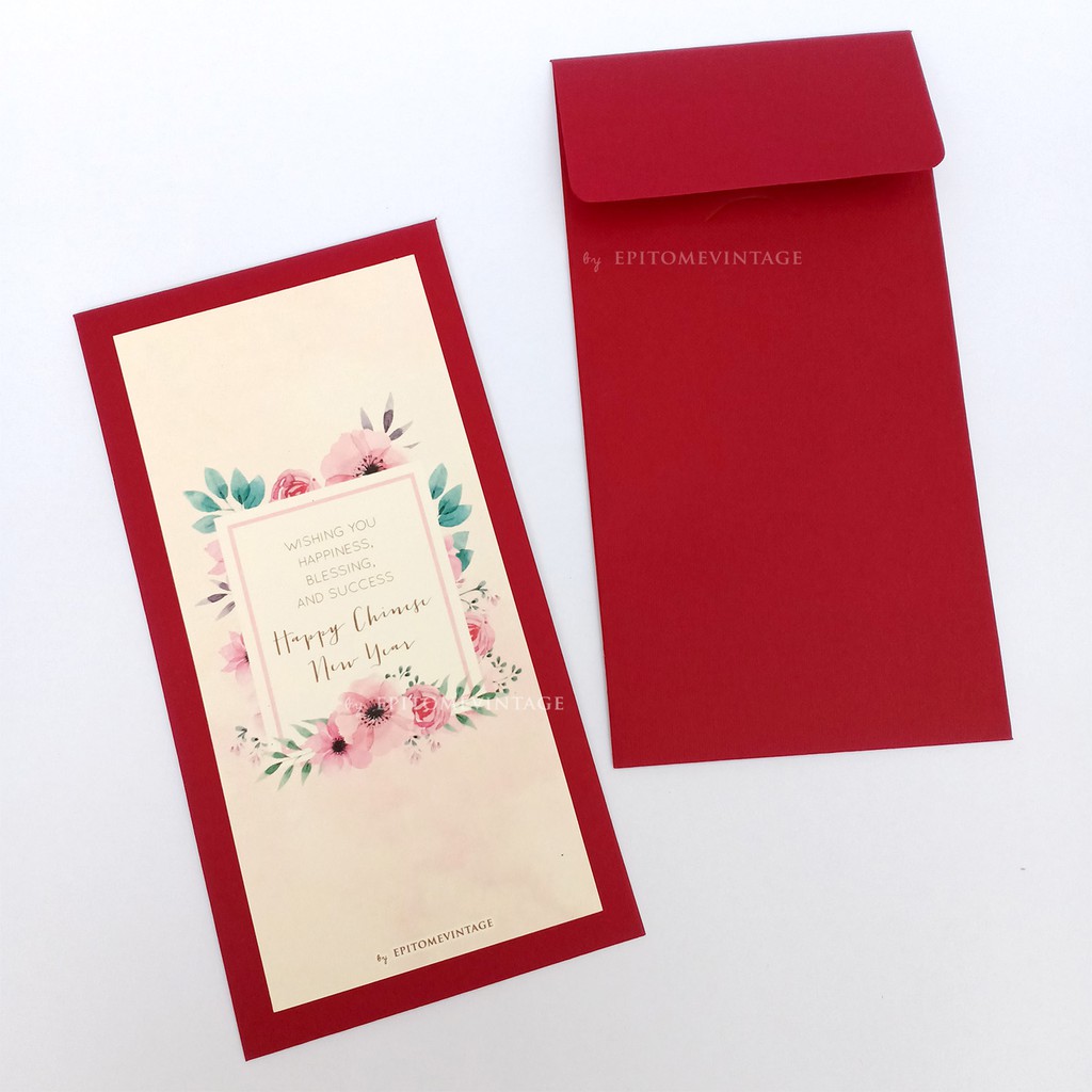 

Amplop Angpao Imlek / Money Envelope for CNY_simple flower frame