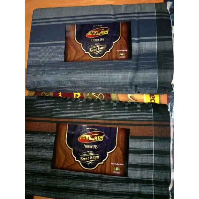 Sarung Atlas Premium 795 Motif Serat Kayu