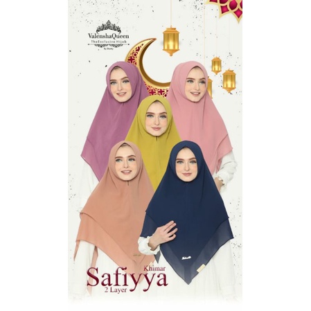 Khimar Saffiya 2layer ValenshaQueen//ValenshaQueen Hijab