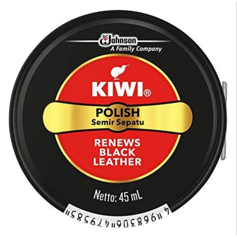 Kiwi Shoe Polish Semir Sepatu 17,5  &amp; 45 ML Coklat Hitam