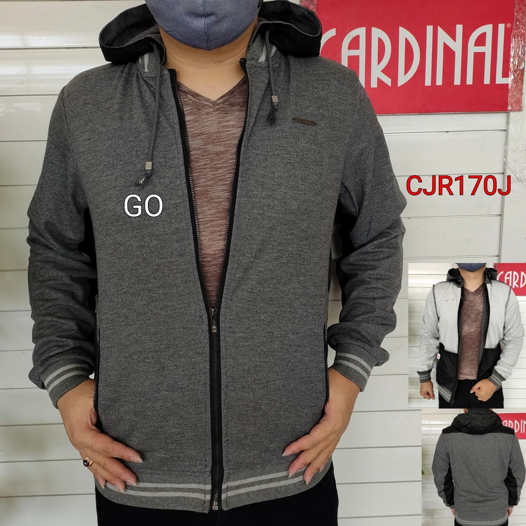 gof JKA XL-2XL CARDINAL JAKET KATUN Casual Cowok Jaket Pria Terbaru Cardinal Original Distro 100%